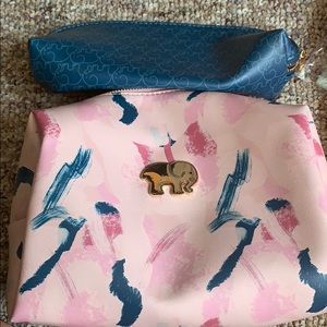 Ivory Ella cosmetic bag set NWOT